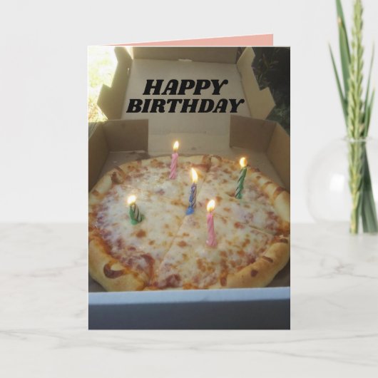 キャンドル挨拶カード付き誕生日ピザ シーズンカード (正面)