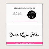 キャンドル気にお客感謝してい様の折り畳み名刺 名刺 (外部フラット)