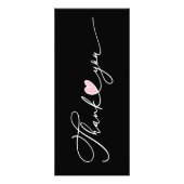 キャンドル気にの指示と顧客に感謝 ラックカード (裏面)