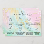 キャンドル気にサンキューカード追加ロゴユニコーン サンキューカード (正面/裏面)