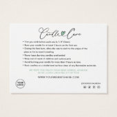 キャンドル気にサンキューカード (裏面)