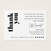 キャンドル気にサンキューカード (正面)