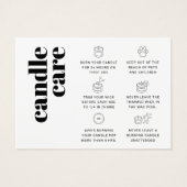 キャンドル気にサンキューカード (裏面)