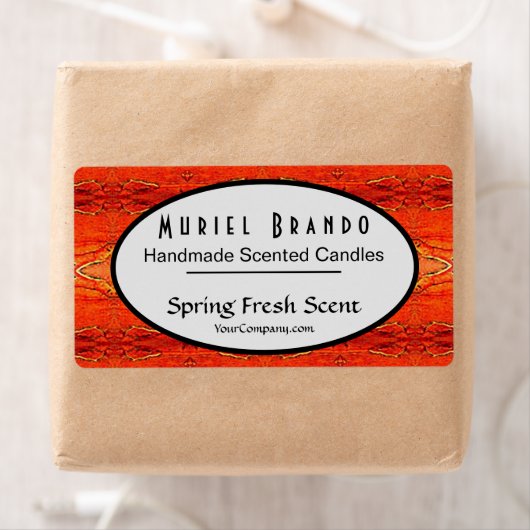 キャンドル素朴会社がキャンドルジャーを供給 ラベル (インサイチュ)