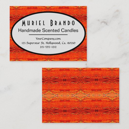 キャンドル素朴会社が名刺を提供 名刺 (正面/裏面)