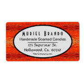 キャンドル素朴会社の供給の出荷 ラベル (正面)