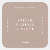 キャンドル製品ラベルステッカー 手作りビジネス タグ (正面)