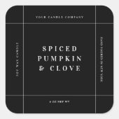 キャンドル製品ラベルステッカー 手作りビジネス タグ (正面)