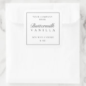 キャンドル製品ラベルミニマルJARブランディングシール スクエアシール (バッグ)