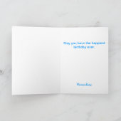 キャンドル誕生日グリーティングカード付きお誕生日ケーキ カード (内部)