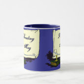 キャンドル読付きのマグカップヴィンテージ本 マグカップ (中央)