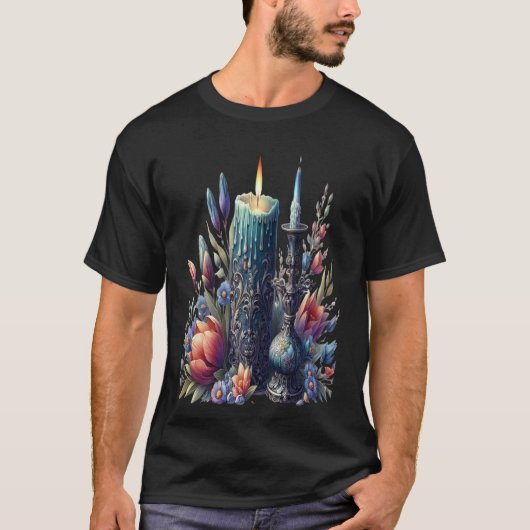 キャンドル魔法コズミック照明 Tシャツ (正面)
