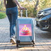 キャンドル鮮やか付お誕生日ケーキ シール (スーツケースインサイチュ)