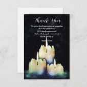 キャンドル3 サンキューカード (正面/裏面)