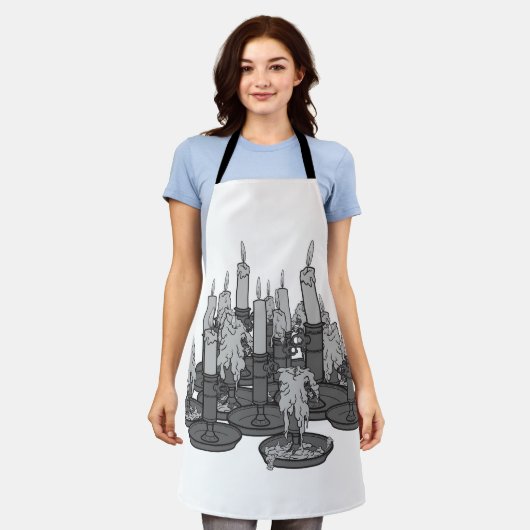 キャンドル エプロン (着用した状態)