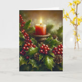 キャンドル カード (黄色い花)