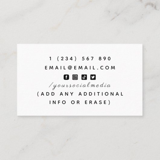 キャンドル&クリスタルジュエルキャンドルメーカークラシックホワイトキャンド 名刺 (裏面)