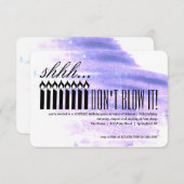 キャンドル·サプライズ·シー……やめて！誕生日イン 招待状 (正面/裏面)