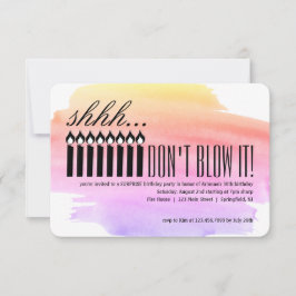 キャンドル·サプライズ·シー……やめて！誕生日 招待状