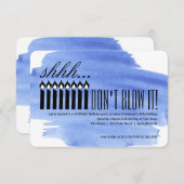 キャンドル·サプライズ·シー……やめて！誕生日 招待状 (正面/裏面)