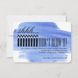 キャンドル·サプライズ·シー……やめて！誕生日 招待状