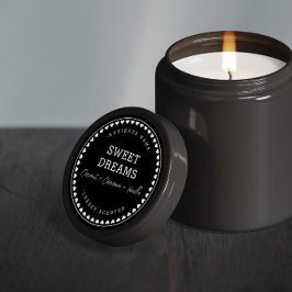 キャンドル |ジャム |ハニープロダクトラベルデザインシール ラウンドシール