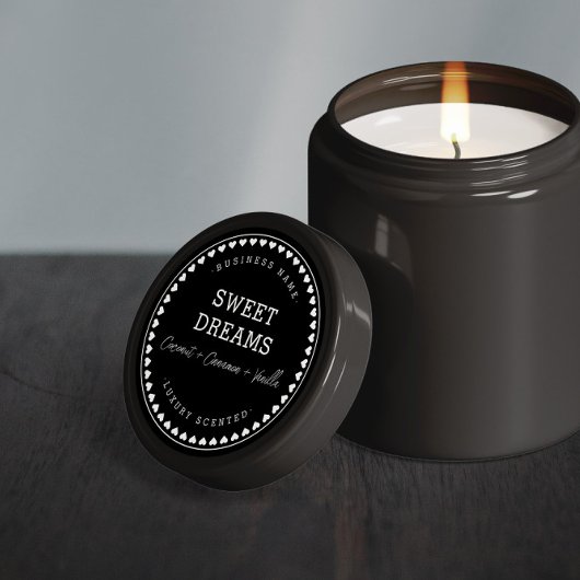 キャンドル |ジャム |ハニープロダクトラベルデザインシール ラウンドシール