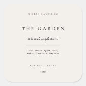 キャンドル ステッカー ビジネス プロダクト ラベル ジャー ブランディング (正面)