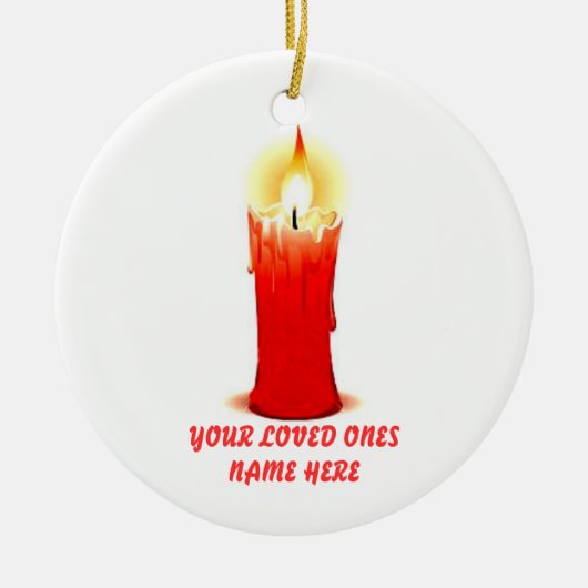 キャンドル, セラミックオーナメント (正面)