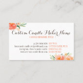 キャンドル ソイ ワックス 手作り 名刺 (裏面)