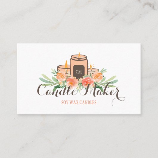 キャンドル ソイ ワックス 手作り 名刺 (正面)