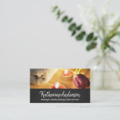 キャンドル&フラワーズデイスパ | 竹の背景 予約カード (スタンド正面)