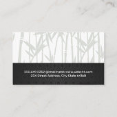 キャンドル&フラワーズデイスパ | 竹の背景 予約カード (裏面)