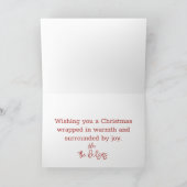 キャンドル＆フラワーズ クリスマスカード サンキューカード (内部)