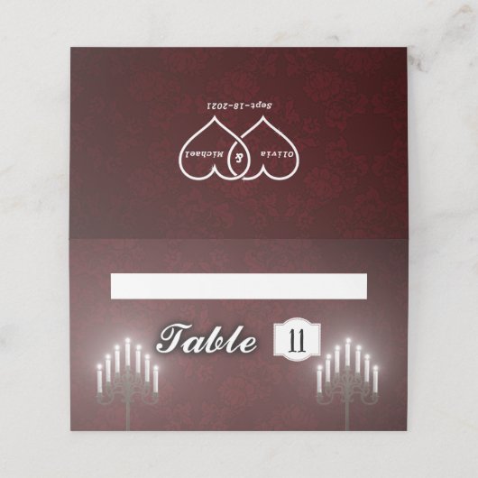 キャンドル プレイスカード (外部開封)