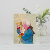 キャンドル – ホイルホリデーポストカード 箔シーズンポストカード (立ち正面)