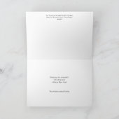 キャンドル ポインセチア 古い聖書 シーズンカード (内部)