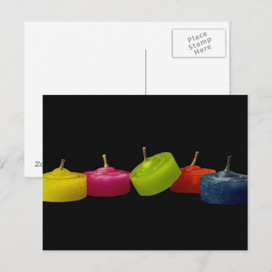 キャンドル ポストカード (正面/裏面)