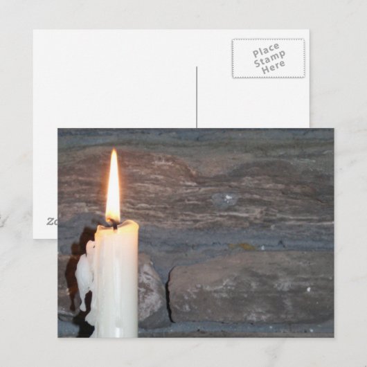 キャンドル ポストカード (正面/裏面)