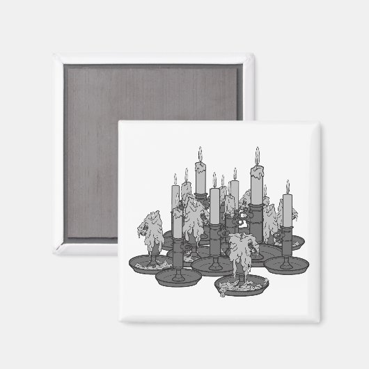 キャンドル マグネット (正面/裏面)