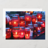 キャンドル ライティング 招待状 (正面/裏面)