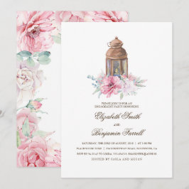 キャンドル ランタンエンゲージメントパーティー 招待状