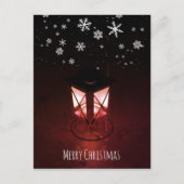 キャンドル ランタン 雪の結晶 クリスマス (正面)