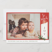 キャンドル 写真 クリスマスカード 招待状 (正面)