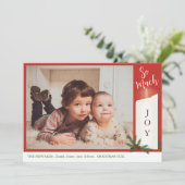 キャンドル 写真 クリスマスカード 招待状 (スタンド正面)