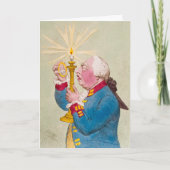 キャンドル - 折り紙のグリーティングカード カード (正面)