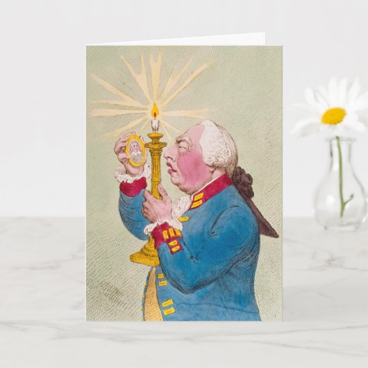 キャンドル - 折り紙のグリーティングカード カード (小さな植物)