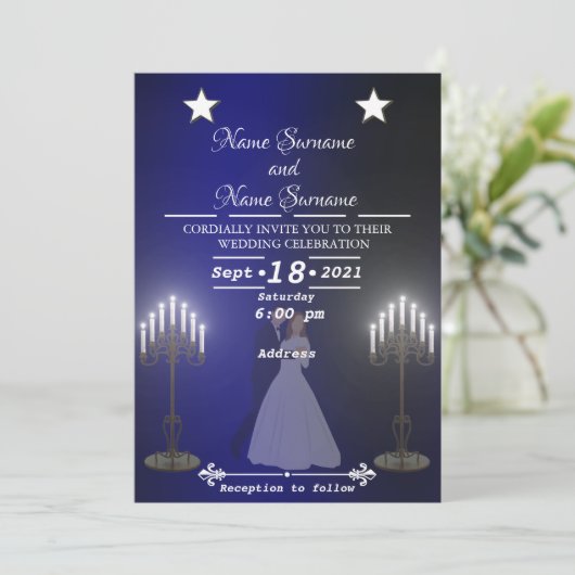 キャンドル 招待状 (スタンド正面)