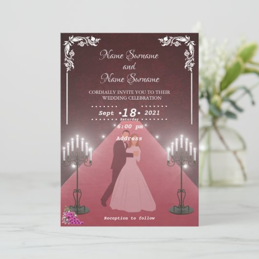 キャンドル 招待状 (スタンド正面)