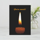 キャンドル 結婚記念日 招待状 (スタンド正面)